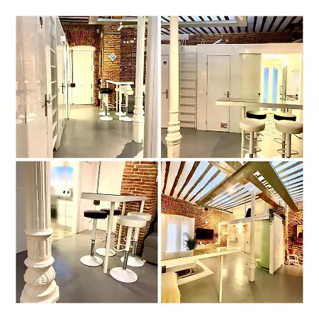 Calle Amparo100 Red Brick Loft For 8 Madrid Lavapies Buitenkant foto