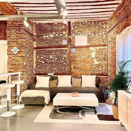 Calle Amparo100 Red Brick Loft For 8 Madrid Lavapies Buitenkant foto